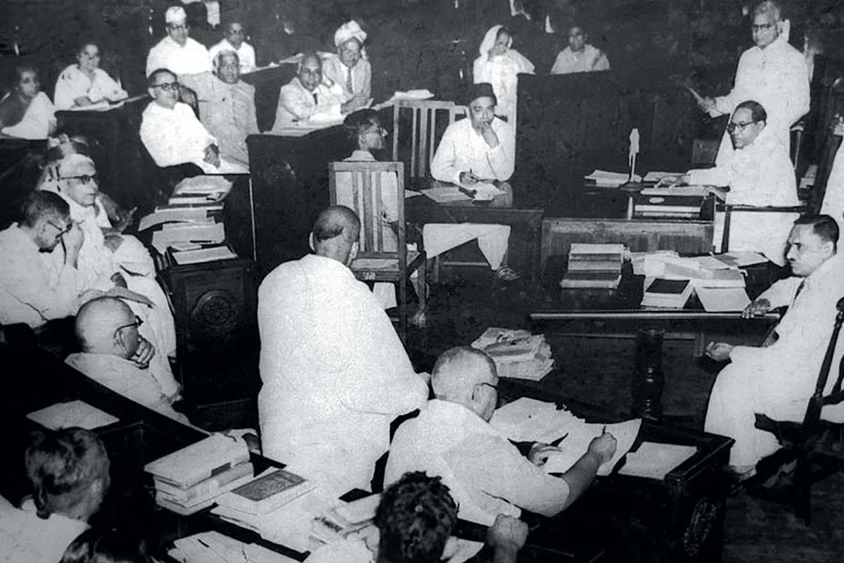 The Constituent Assembly of India in session, 1950