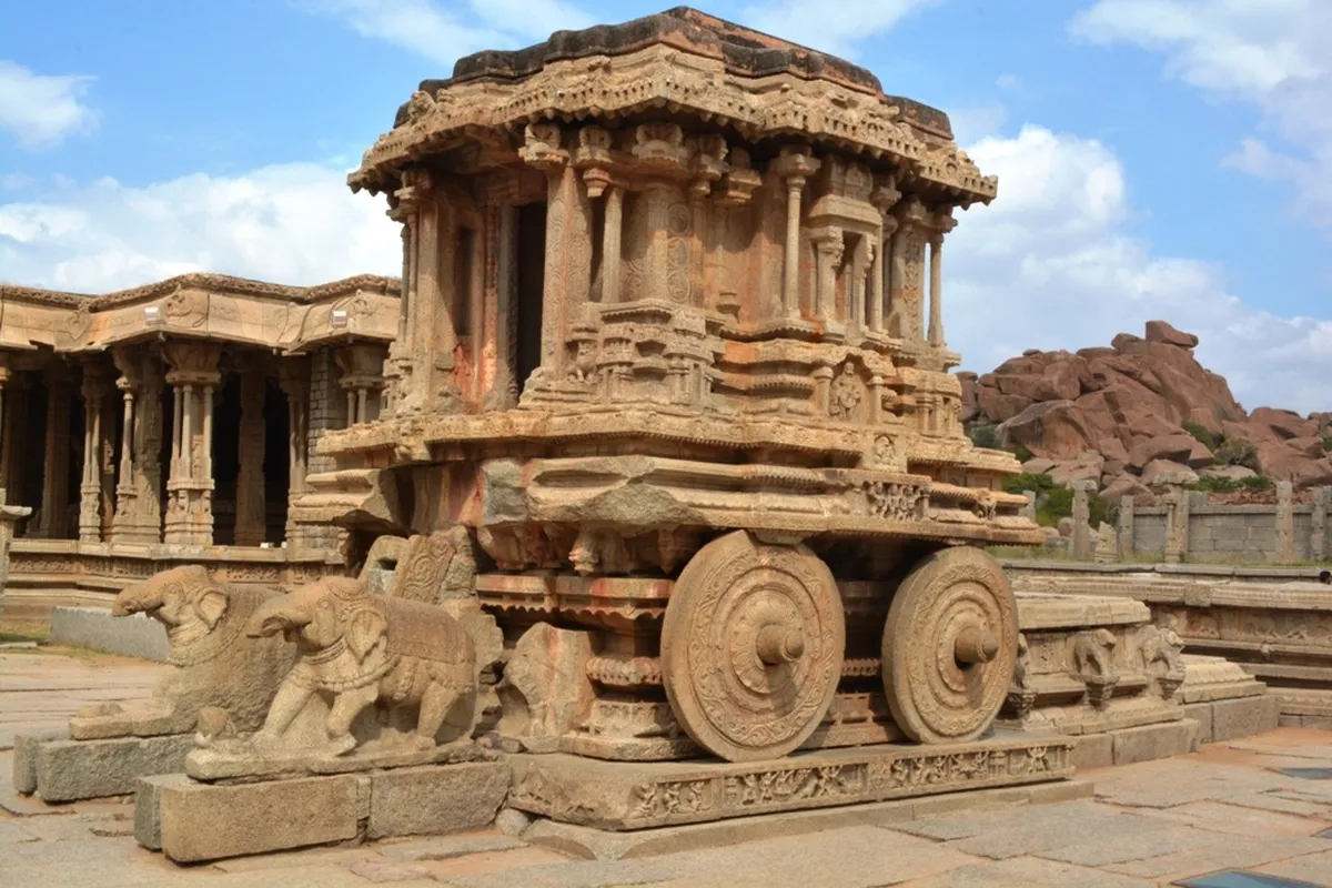Stone chariot of the Vittala temple, Hampi